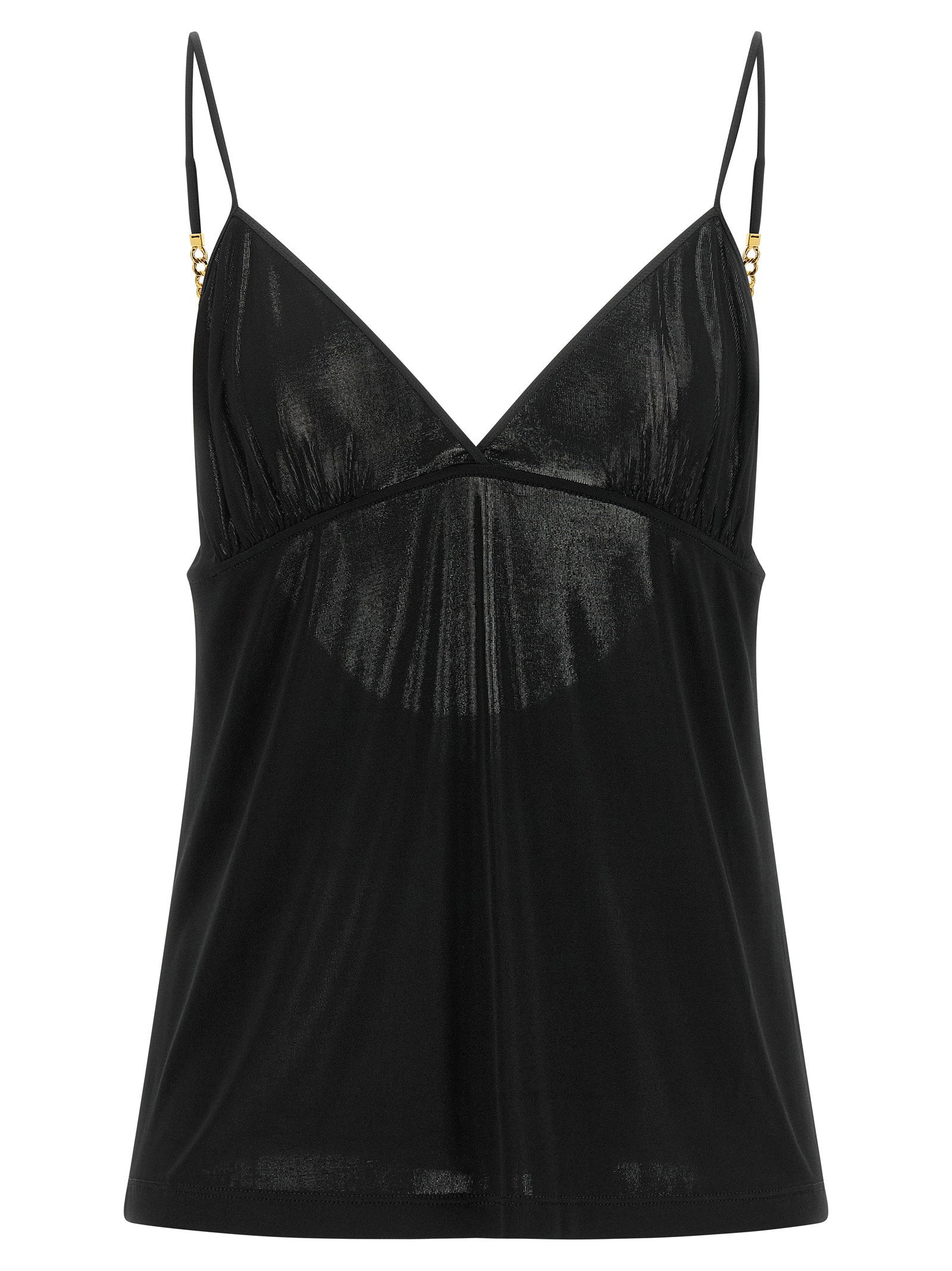 Saint Laurent Cassandre Chain Top Black