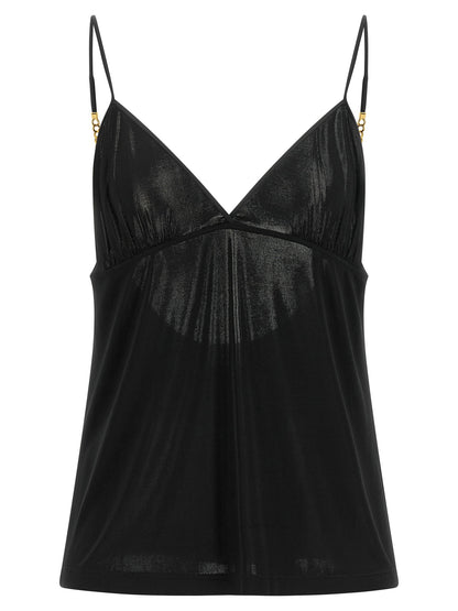 Saint Laurent Cassandre Chain Top Black
