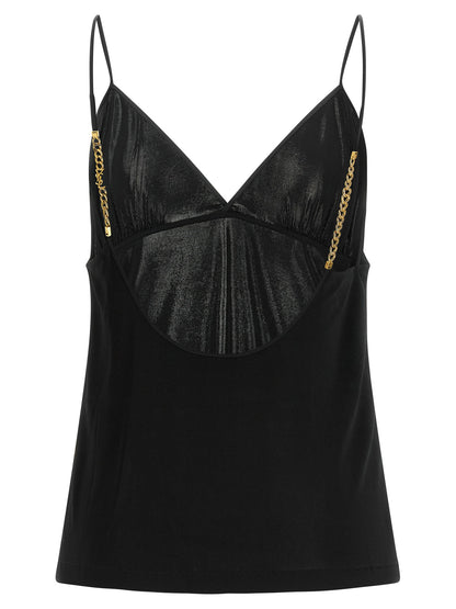 Saint Laurent Cassandre Chain Top Black