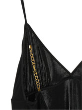 Saint Laurent Cassandre Chain Top Black