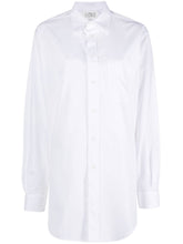 Maison Margiela Long Cotton Poplin Shirt in White White