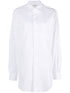 Maison Margiela Long Cotton Poplin Shirt in White White