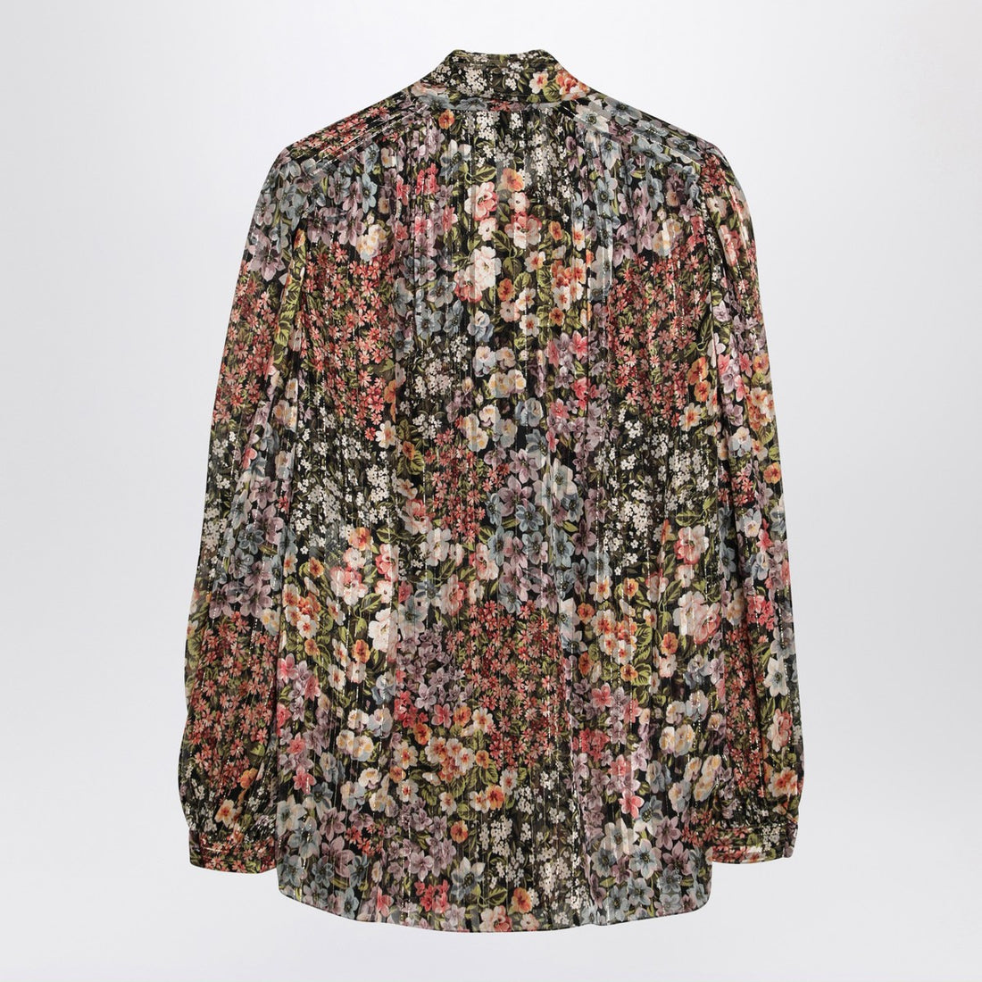 Valentino Garavani Silk Floral Print Blouse Multicolor