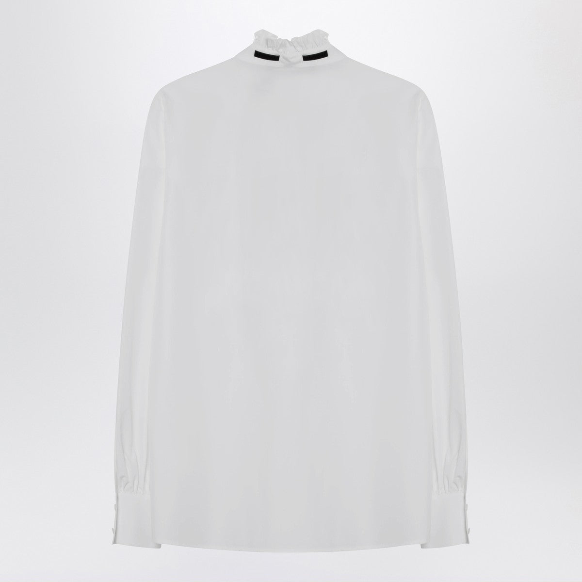 Valentino Garavani Shirt With Gathered Collar White