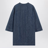 Valentino Garavani Denim Mini Dress Gold Blue