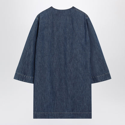 Valentino Garavani Denim Mini Dress Gold Blue