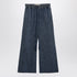 Valentino Wide Chambray Denim Jeans Blue