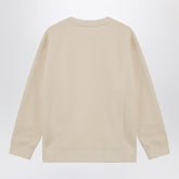 Valentino Garavani Ivory Floral Cotton Sweatshirt Beige