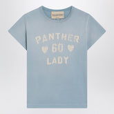 Valentino Garavani Panther Lady Cotton T-shirt Grey