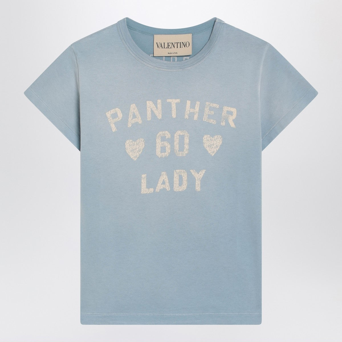 Valentino Garavani Panther Lady Cotton T-shirt Grey