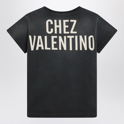 Valentino Garavani Panther Lady Print T-shirt Black