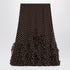 Valentino Silk Skirt Plusdepois Print Brown