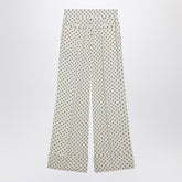 Valentino Supergran Plusdepois Print Trousers Beige