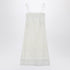Valentino Ivory Linen Midi Dress White