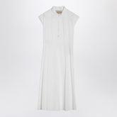 Valentino White Sangallo Embroidered Midi Dress White