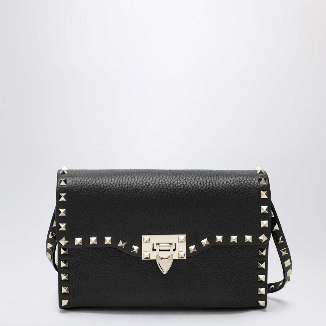 Valentino Small Rockstud Crossbody Bag Black