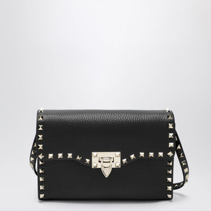 Valentino Small Rockstud Crossbody Bag Black