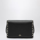 Valentino Small Rockstud Crossbody Bag Black
