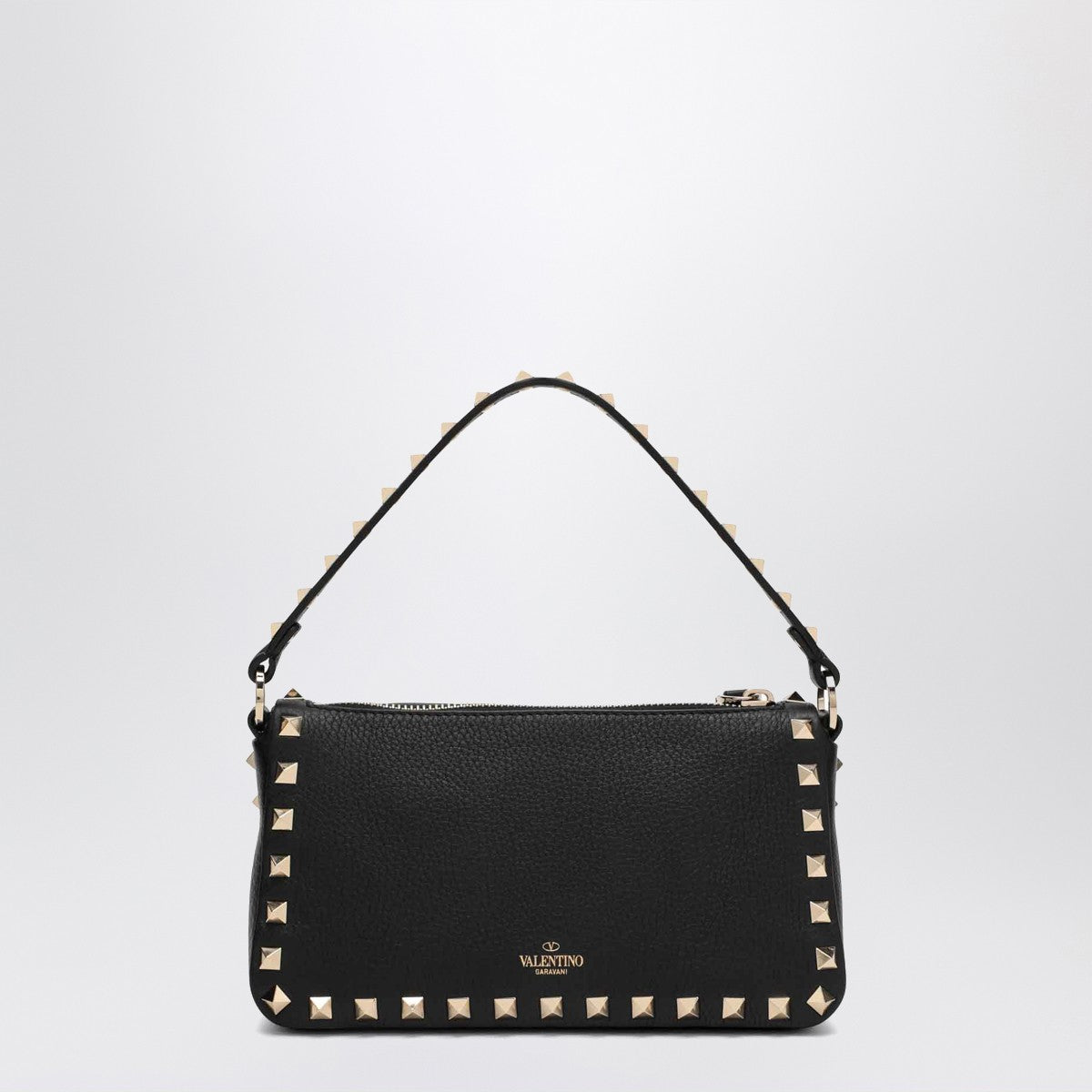 Valentino Garavani Small Rockstud Shoulder Bag Black