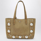 Valentino Medium Nellcôte Suede Tote Beige
