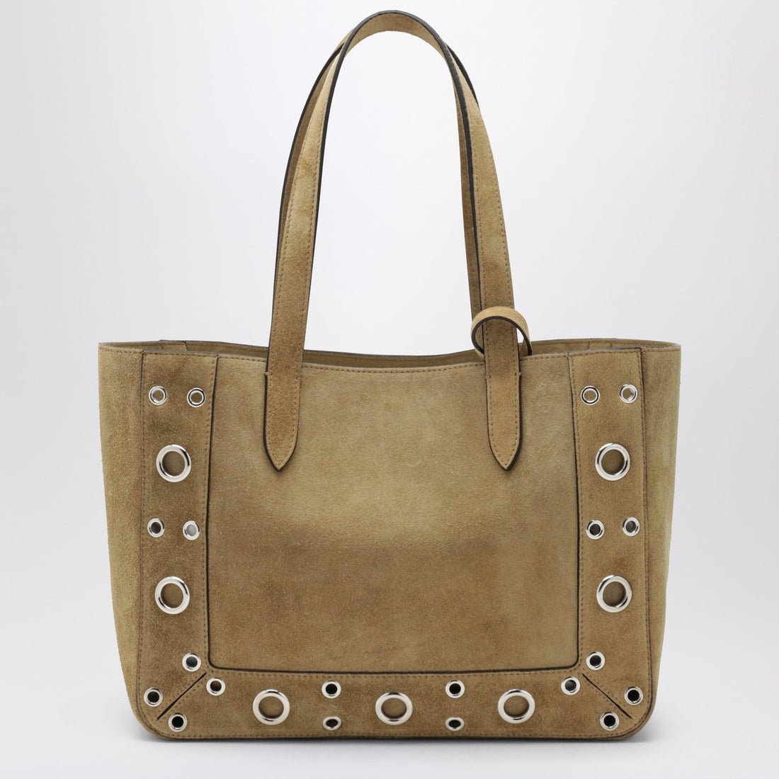 Valentino Medium Nellcôte Suede Tote Beige