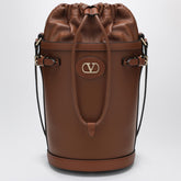 Valentino Garavani VLogo Signature Bucket Bag Brown