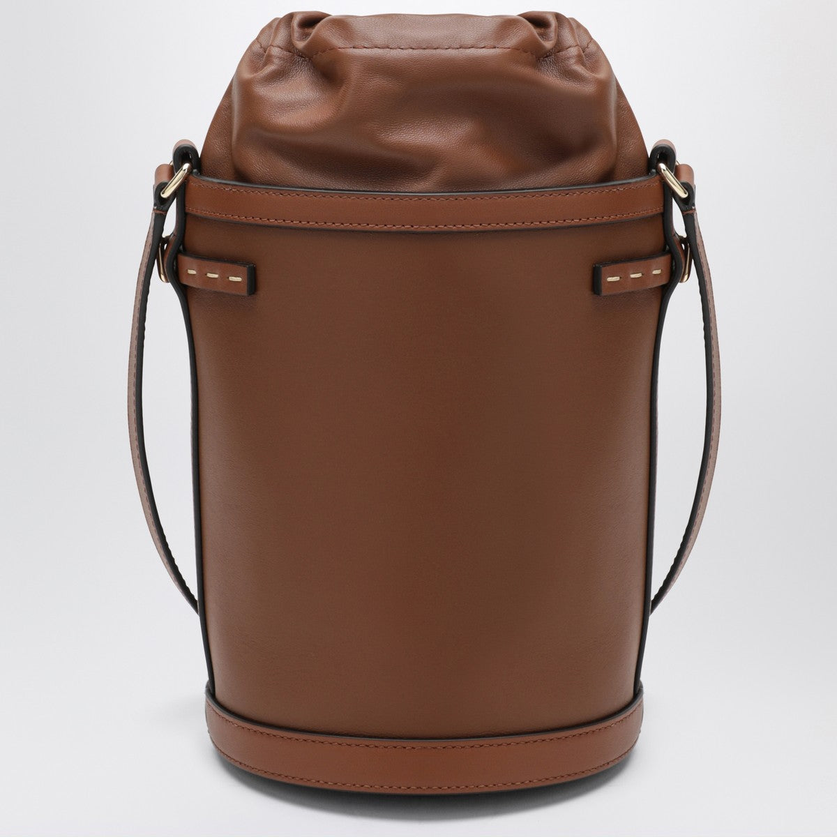 Valentino Garavani VLogo Signature Bucket Bag Brown