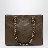 Valentino Garavani Laseine Nappa Leather Shopper Green