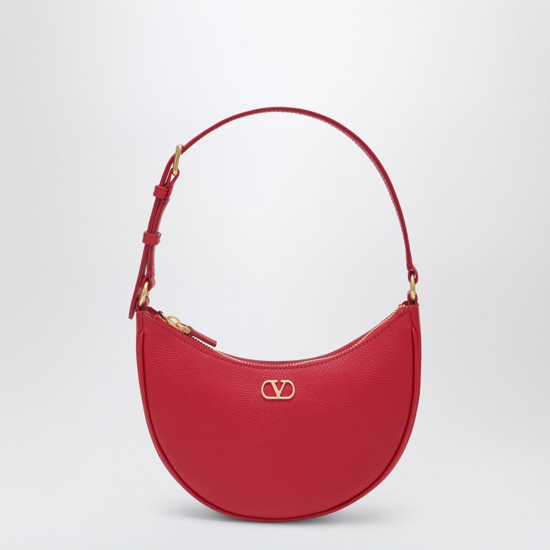 Valentino Garavani Vlogo Signature Mini Hobo Red