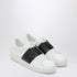 Valentino Open leather sneakers white white