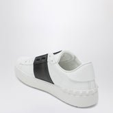 Valentino Open leather sneakers white white
