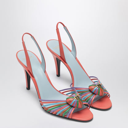 Valentino Garavani Royal Cage Sandals High Heel Red
