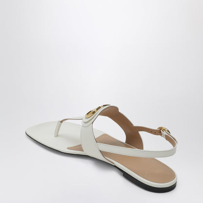 Valentino Garavani VLogo Signature Thong Sandals White