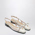 Valentino Garavani Valet Du Roi Slingback Ballerinas White