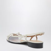 Valentino Garavani Valet Du Roi Slingback Ballerinas White