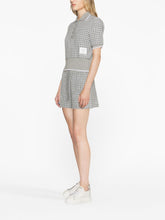 Thom Browne Checked Tweed Track Shorts Grey