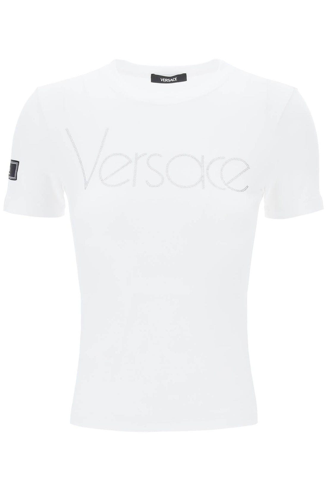 T-shirt avec logo en strass