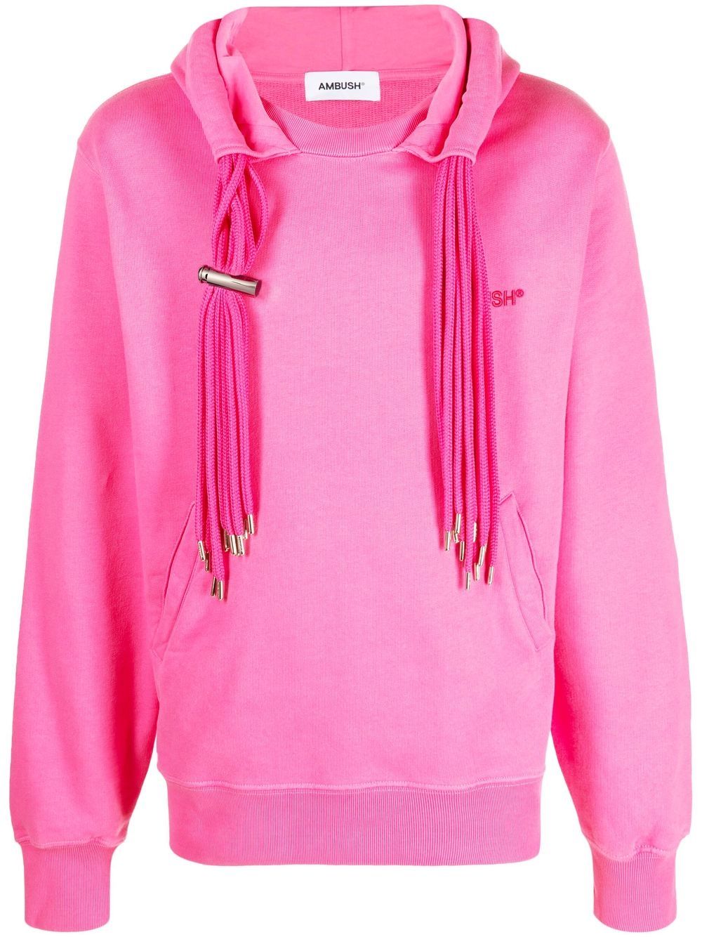 Multicord-drawstring Hoodie Pink