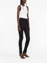 Wardrobe.Nyc High-Waisted Stretch Leggings With Rear Slit Black Black