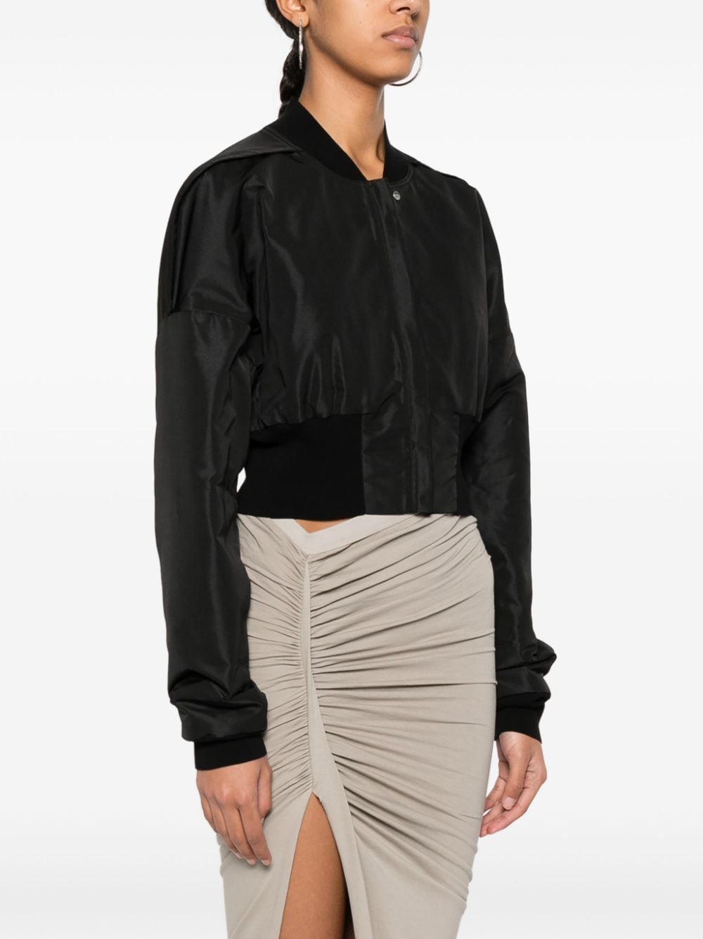 Rick Owens Padded Cropped Jacket Black Black