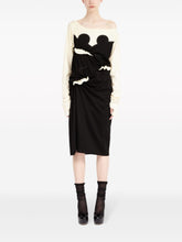 Maison Margiela Ruched Panelled Mid-Length Jersey Dress White White