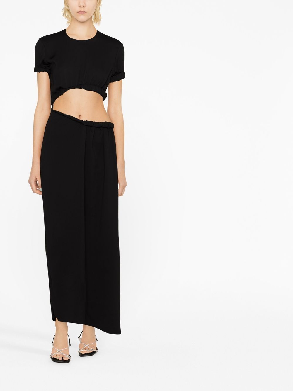 Cut-out t-shirt maxi dress