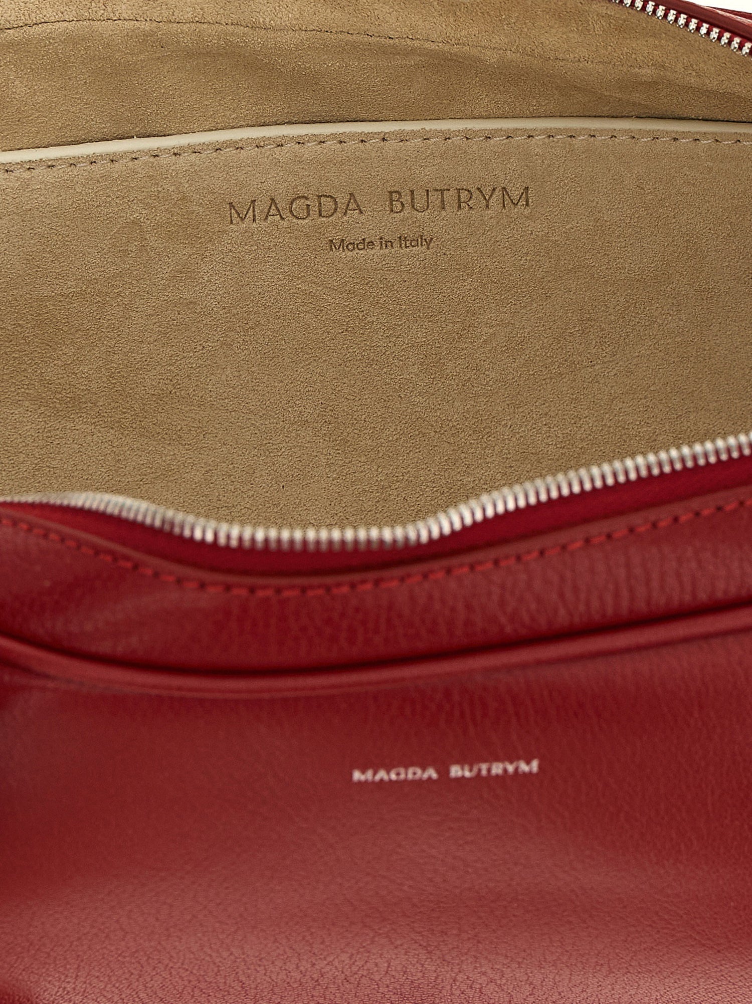 Magda Butrym Brigitte Trapeze Handbag Red