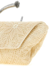 Magda Butrym Crochet Clutch White