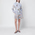 Zimmermann Rebellion Aviary Linen Mini Dress Light Blue