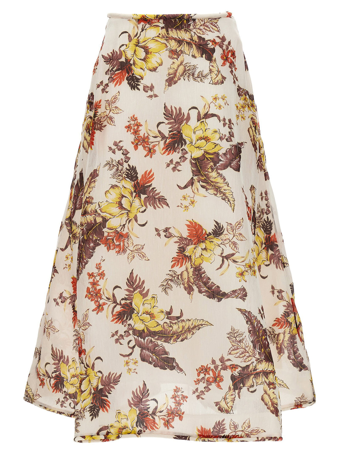 Zimmermann Matchmaker Floral Flare Skirt Multicolor