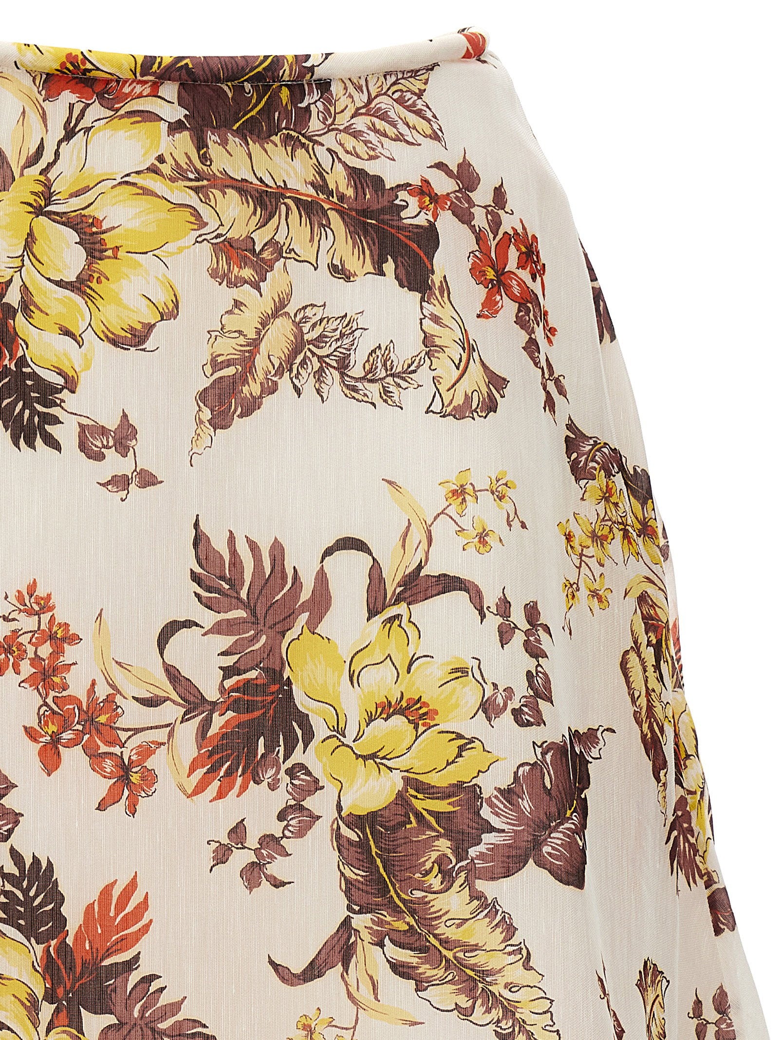 Zimmermann Matchmaker Floral Flare Skirt Multicolor