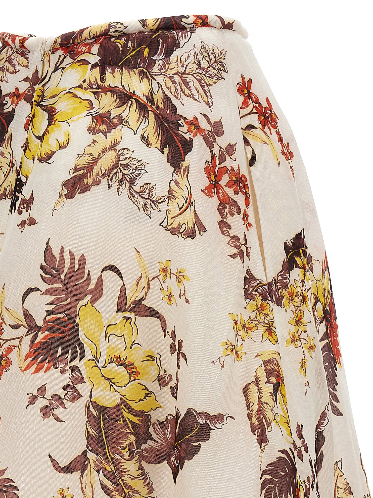 Zimmermann Matchmaker Floral Flare Skirt Multicolor