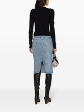 MM6 Maison Margiela Denim midi Skirts Blue