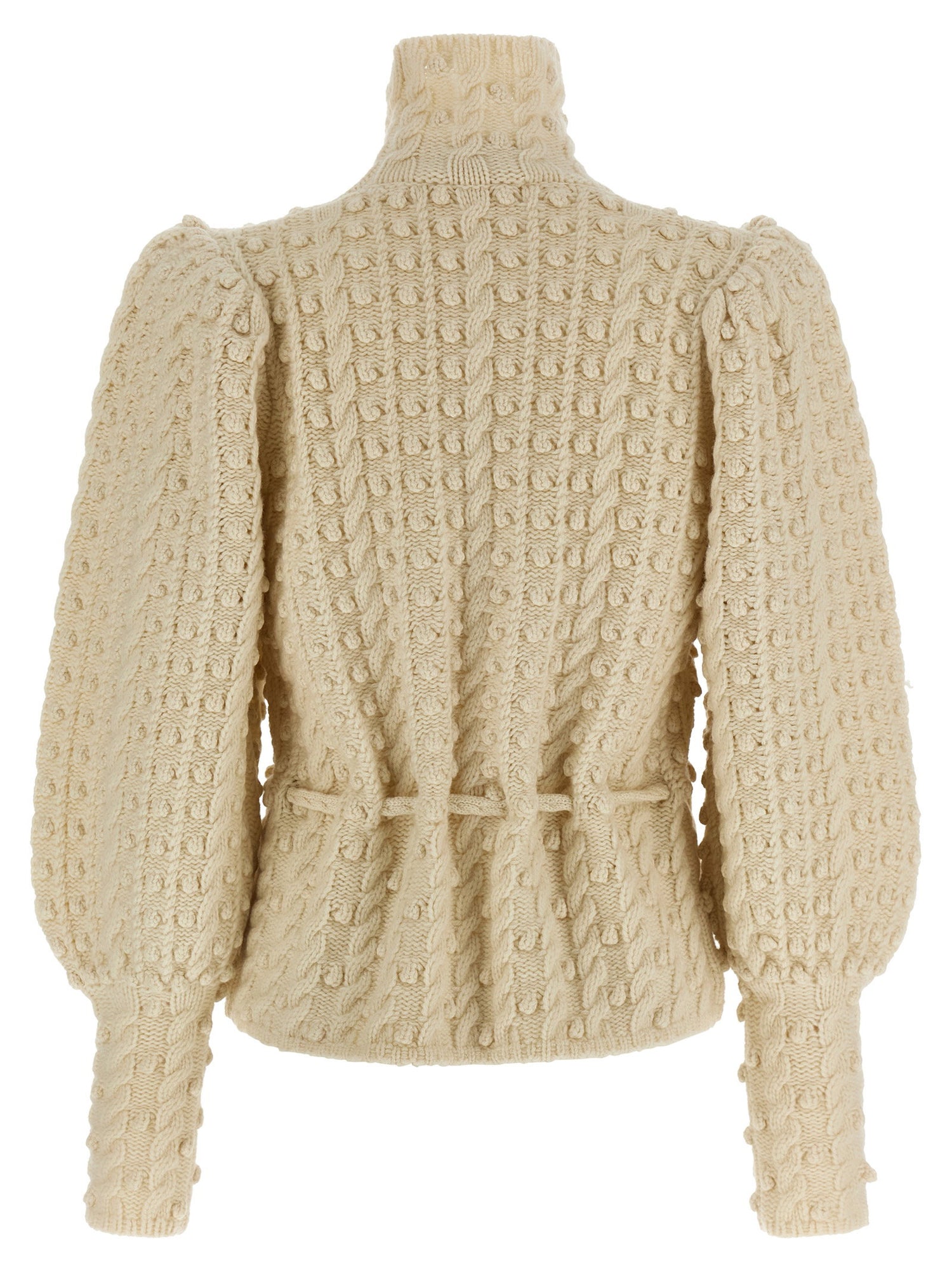 Zimmermann Vailant Wool Bauble Sweater White